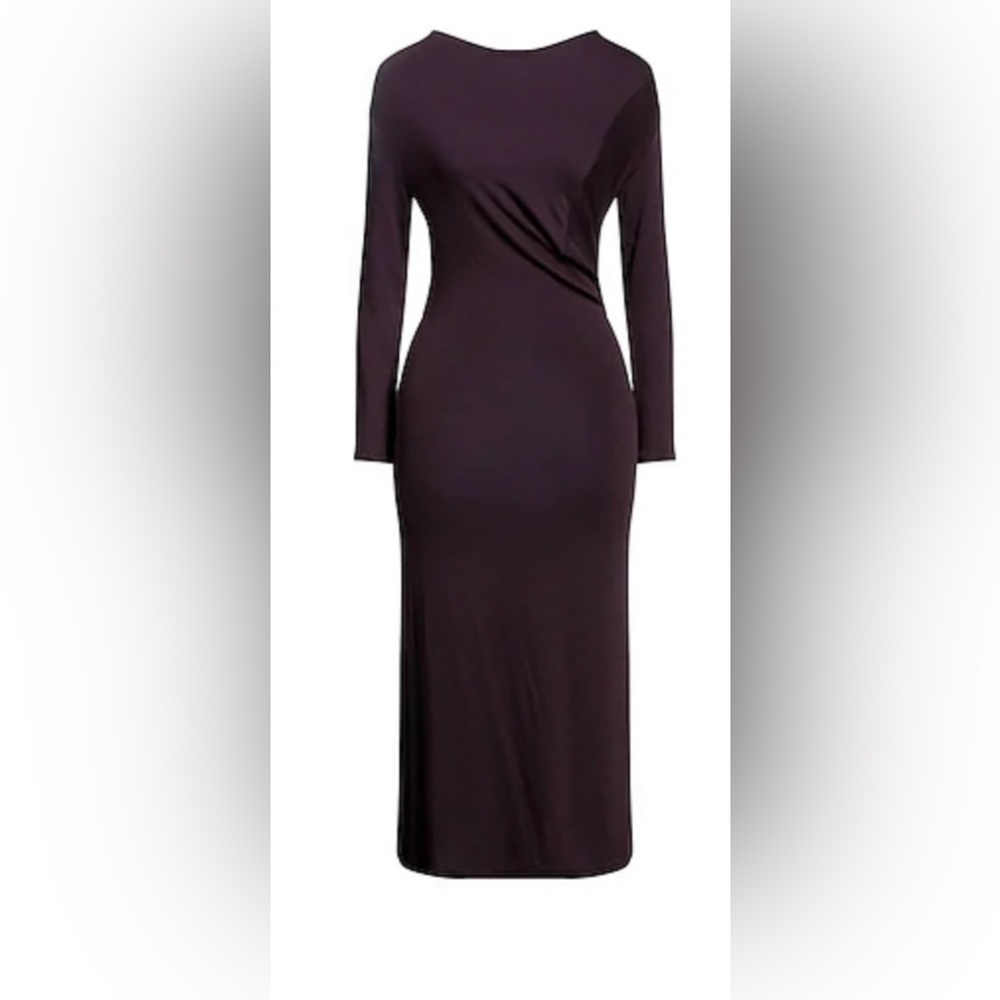 Vince Dark Purple Midi Dress